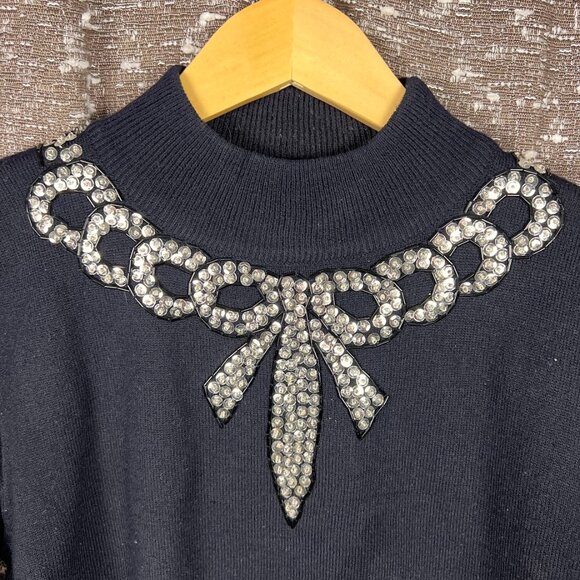 Regency Collection for Joyce Sequin Beaded Party Sweater‎ Womens Small VTG 80s - Picture 3 of 5